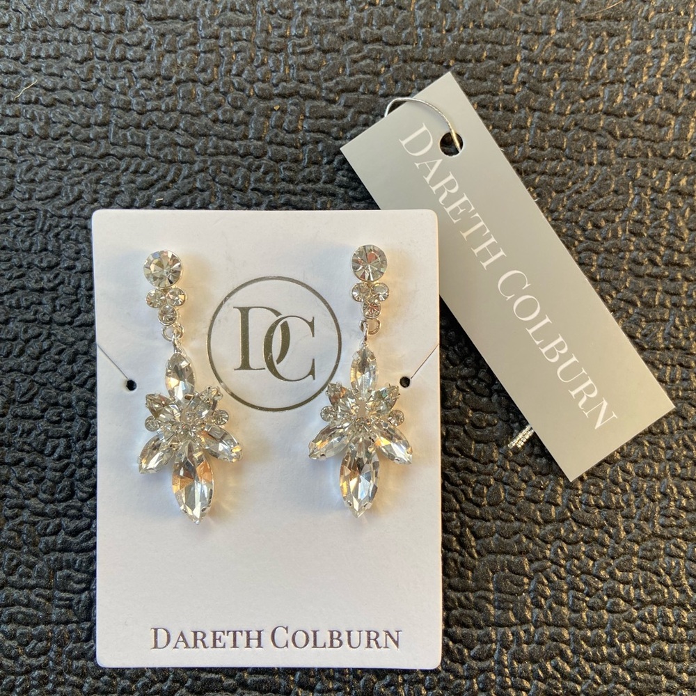 Dareth Colburn Drea Crystal Drop wedding or prom earrings
